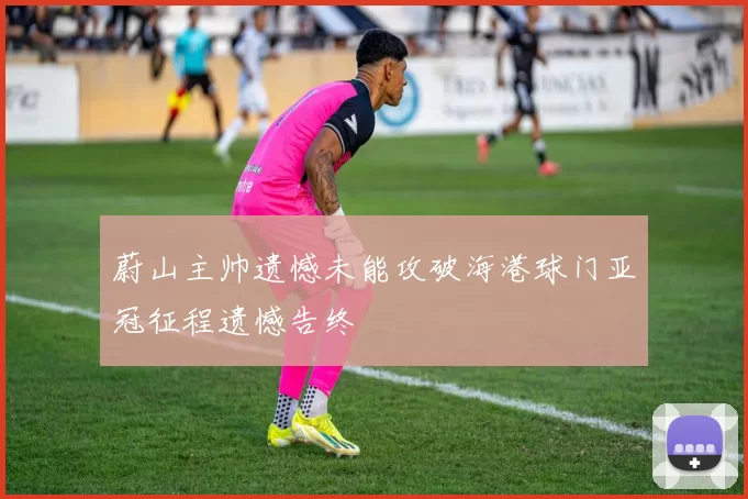 蔚山主帅遗憾未能攻破海港球门亚冠征程遗憾告终
